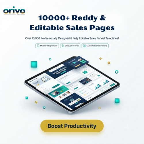Orivo Digital 10000+ Reddy & Editable Sales Pages