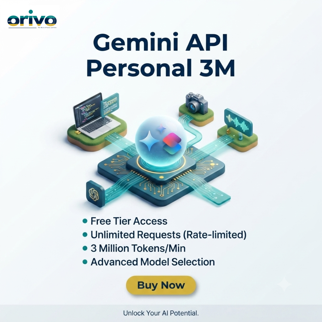 Orivo Digital Gemini API Personal 3M Orivo Digital Gemini API Personal 3M